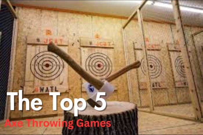 axe throwing games